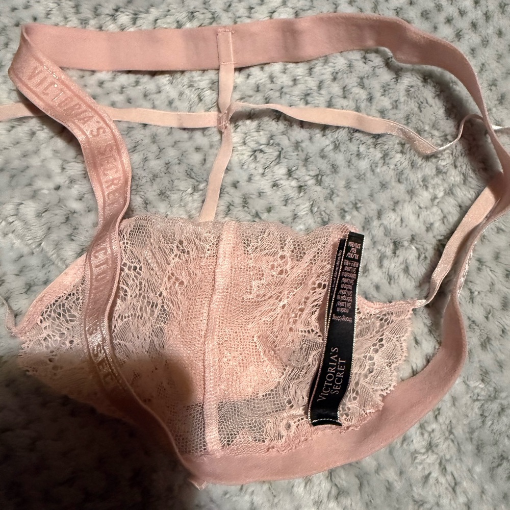 Victoria's Secret Blush Lace Panty - Picture 2 of 3
